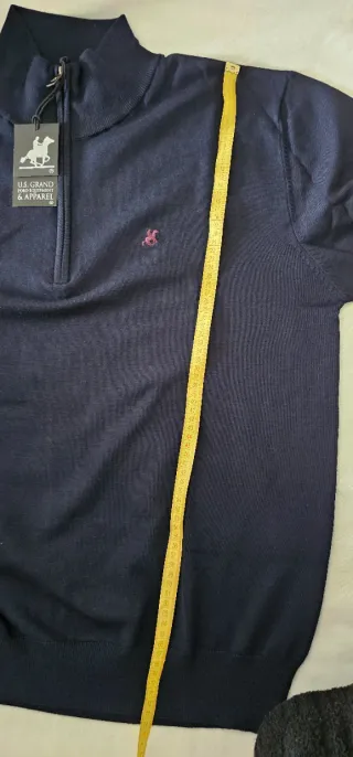 Maglione Uomo U.S. Grand Polo 6XL Blu