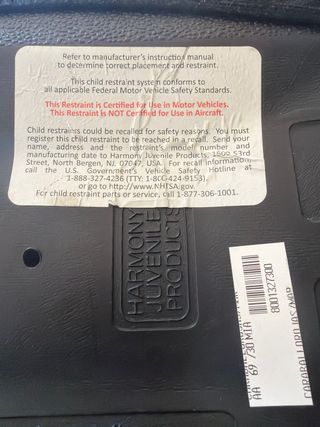 Silla coche Harmony para niños
