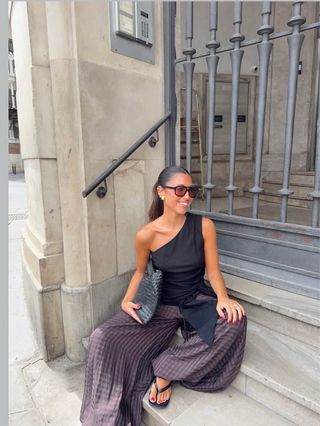 Pantalón Bombacho Cuadro Vichy Talla Única