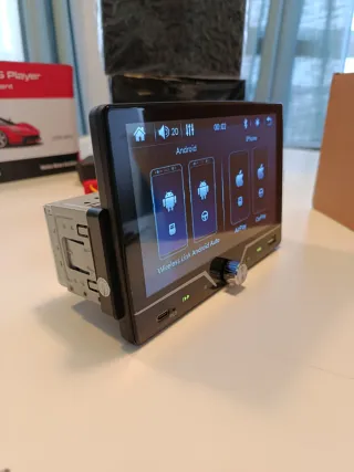 Radio 1DIN Pantalla Táctil Carplay BT USB FM