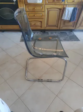 Set 4 sedie IKEA Tobias grigio fumé