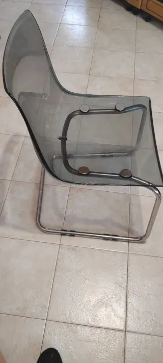 Set 4 sedie IKEA Tobias grigio fumé