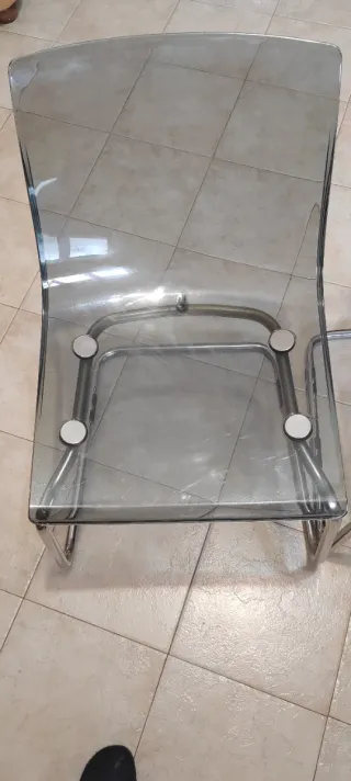 Set 4 sedie IKEA Tobias grigio fumé