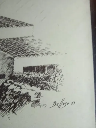 Lote 4 Cuadros Dibujos Arquitectura