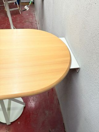 Mesa alta madera y metal