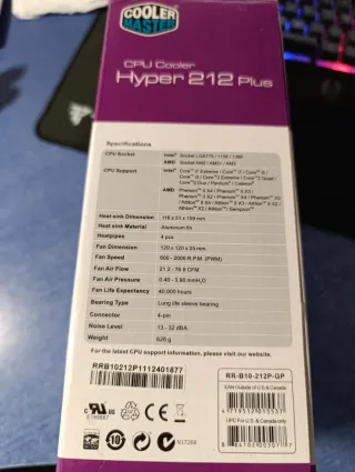 Cooler Master Hyper 212 Plus CPU Cooler