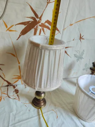 Coppia Lampade Comodino Vintage