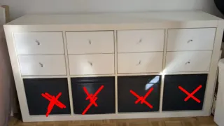 2 Estanterías Kallax Ikea Blancas