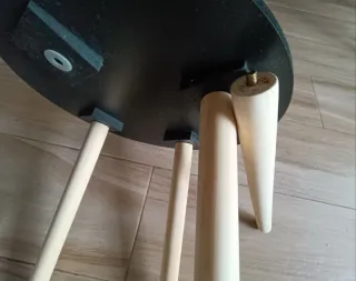 Mesa auxiliar redonda madera