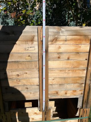 Cajas de madera para huerto urbano