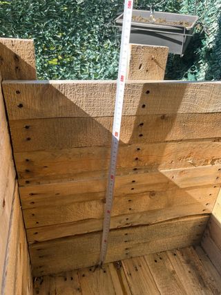 Cajas de madera para huerto urbano