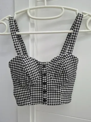 Top cuadros Pull&Bear