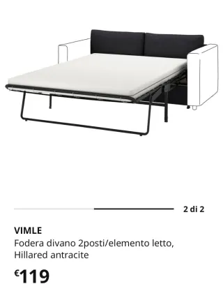 Bellissima fodera  ikea divano 2 posti/elemento le