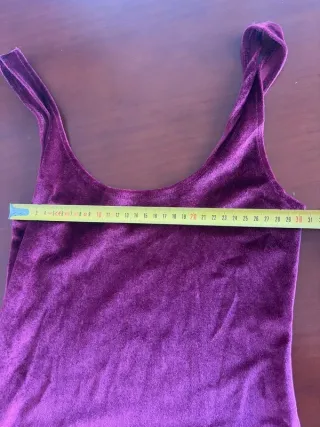 Vestido mini Pull&Bear rojo terciopelo