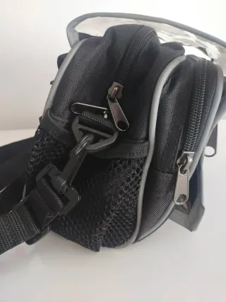 Bolsa/mochila manillar bicicleta transparente