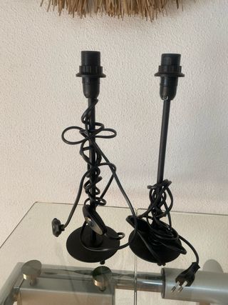 2 Lámparas Negras Ikea