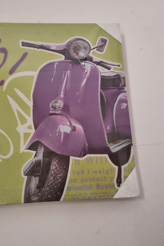 Quadro tela 40x40 Vespa Pop Art