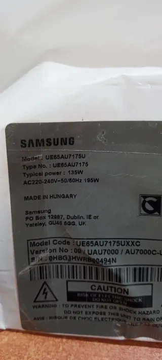 Placa Base Samsung UE65AU7175U BN41-02852C