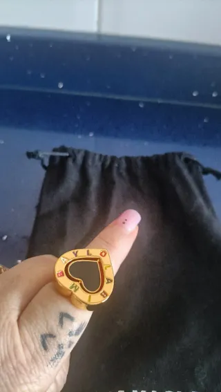 Anillo Bimba y Lola Corazón Dorado Multicolor