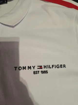 Polo Tommy Hilfiger Blanco Talla S
