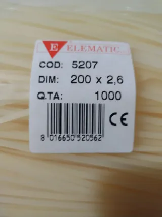 1000 Fascette in nylon 200x2,6mm