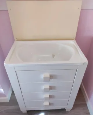 Cuna bañera cambiador