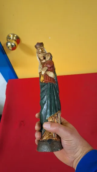 Talla religiosa madera Virgen y Niño
