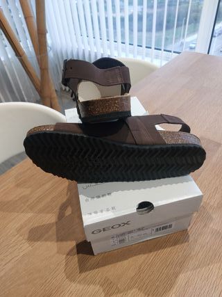 T42 Geox Sandalias Nuevas Piel