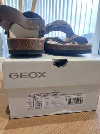 T42 Geox Sandalias Nuevas Piel