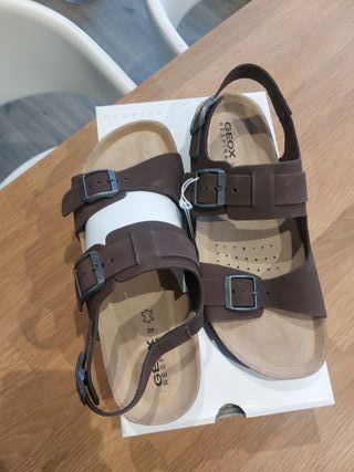 T42 Geox Sandalias Nuevas Piel