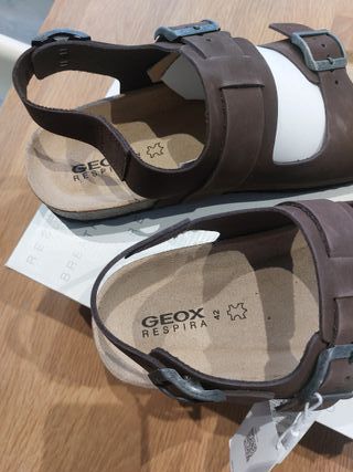 T42 Geox Sandalias Nuevas Piel