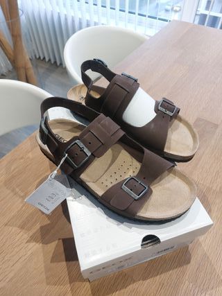 T42 Geox Sandalias Nuevas Piel