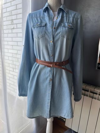 Camisa larga vestido M-L