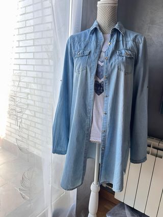 Camisa larga vestido M-L