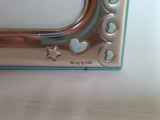 Marco fotos infantil bilaminado plata