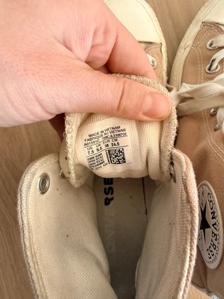 Converse Beige/marron Plataforma