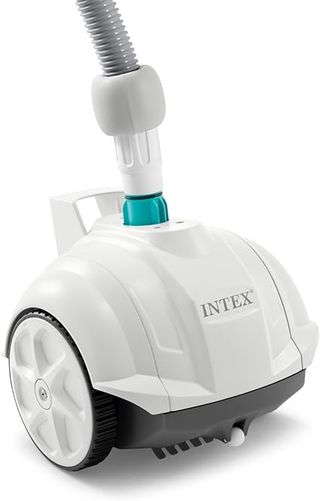 Intex 55251 - Robot limpiafondos piscina Krystal Clear ZX50, Limpiador fondo piscina automático, Manguera 6.5m antienrredos, rec