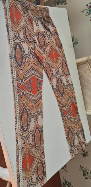 Pantaloni vintage donna fantasia