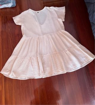 Vestido rosa talla L