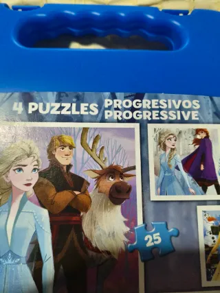 Maletín Puzzles Frozen 4 en 1 Educa