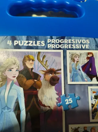 Maletín Puzzles Frozen 4 en 1 Educa
