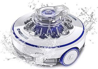 Gre RBR60 - Wet Runner Robot Inalámbrico para Piscinas de hasta 35 m2 con Suelo Plano. Limpiafondo Eléctrico para Piscinas 60 Mi