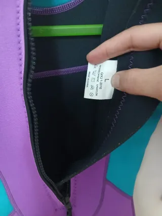 Neopreno largo morado y estampado 2,5mm