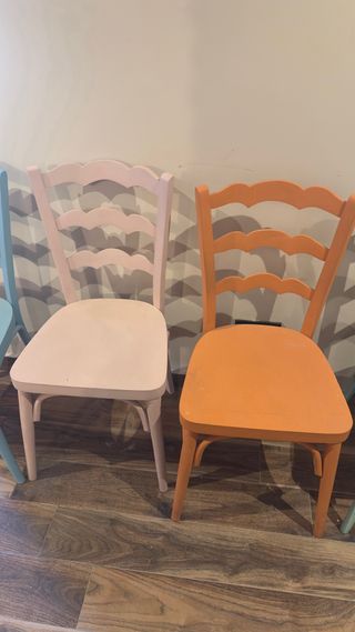 Sillas de madera restauradas - Set de 6