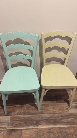 Sillas de madera restauradas - Set de 6