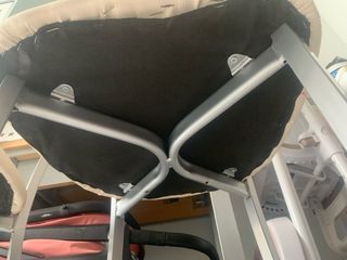 4 Sillas polipiel beige y gris