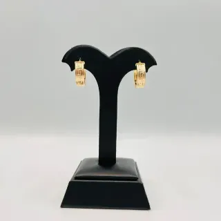 Pendientes Aro Greca Oro 18K