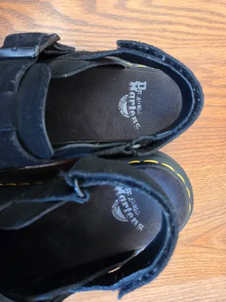 Zoccoli Dr. Martens Jorge II in suede nero T40