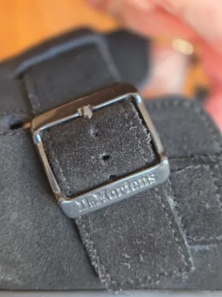 Zoccoli Dr. Martens Jorge II in suede nero T40