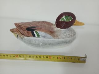 Contenitore Anatra Ceramica Vintage